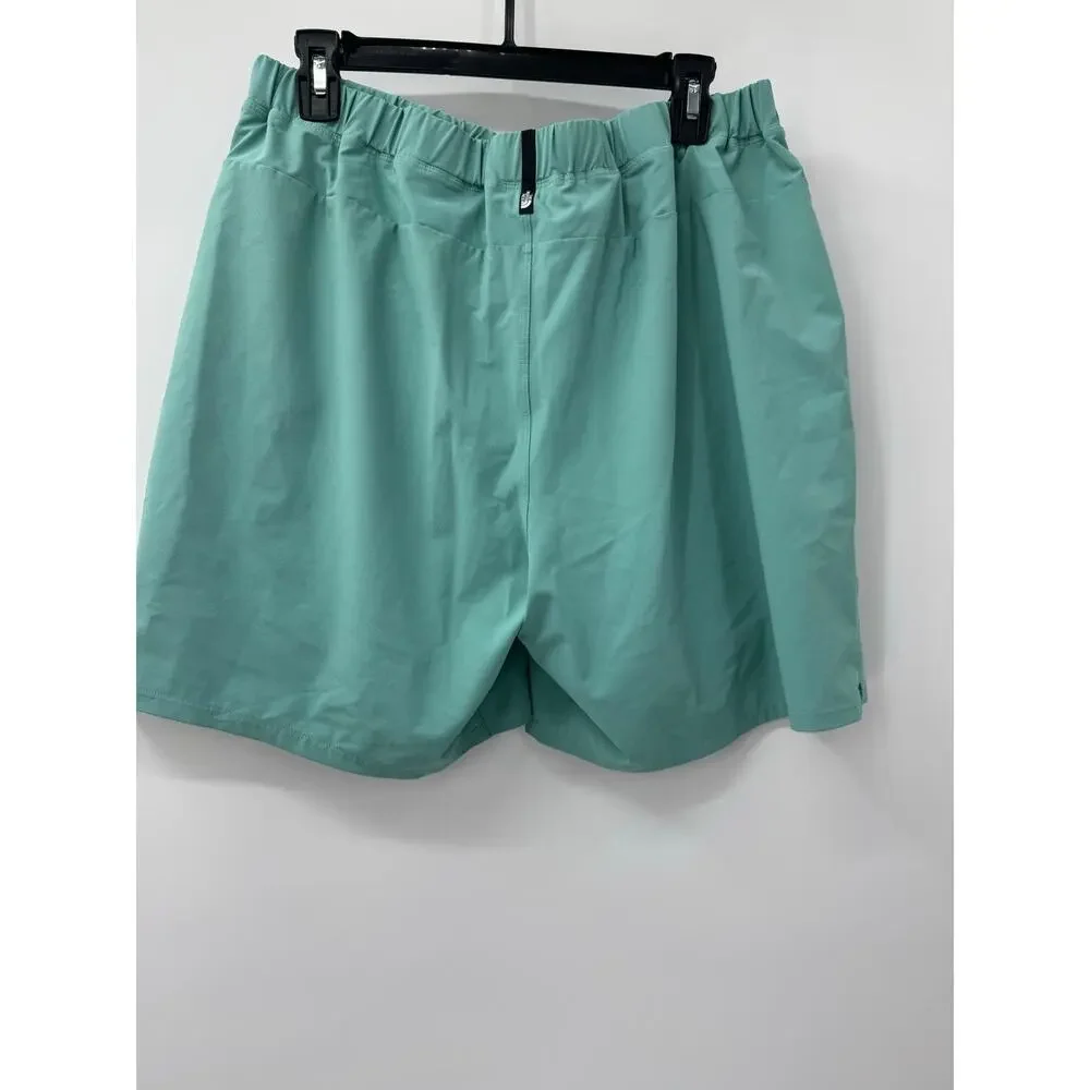 The North Face Men's Blue Green 7" Inseam Athletic Outdoor Shorts Sz XL w/ Liner - Picture 2 of 6